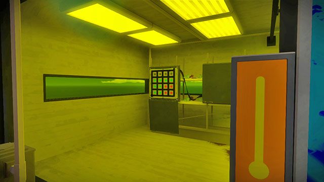 Po rozwiązaniu dwóch zestawów łamigłówek otwórz drzwi - Szklarnia - Solucja The Witness - The Witness - poradnik do gry