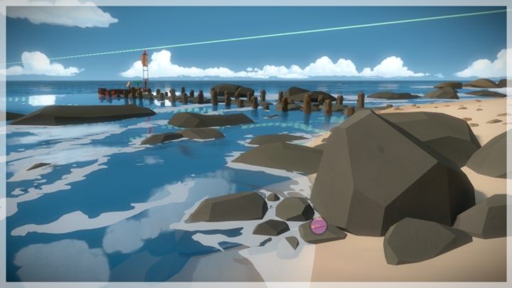 Pierwszy audiolog znajduje się na brzegu, za kamieniem - Szklarnia - Sekrety i znajdźki - The Witness - poradnik do gry