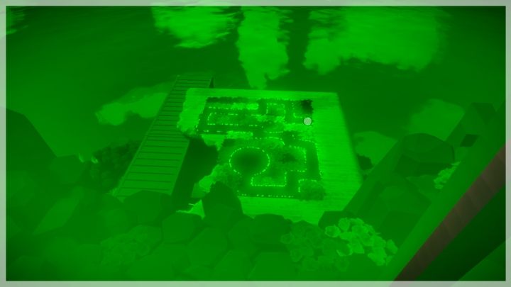 W poszukiwaniu drugiej łamigłówki należy wyjrzeć przez zieloną szybę - Szklarnia - Sekrety i znajdźki - The Witness - poradnik do gry