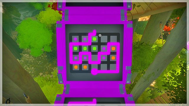 Trzeci most, szósta łamigłówka - Rozwiązania zagadek - fioletowe | Domki na drzewach - The Witness - poradnik do gry