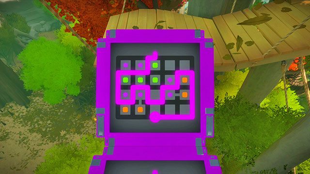 Trzeci most, siódma łamigłówka - Rozwiązania zagadek - fioletowe | Domki na drzewach - The Witness - poradnik do gry