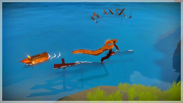 Poprowadź ścieżkę na łódkę - Domki na drzewach - Sekrety i znajdźki - The Witness - poradnik do gry