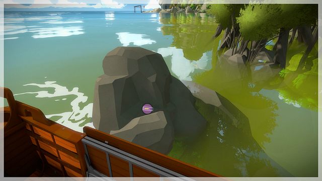 Gdy będziesz przepływać obok kamienia, odwróć się - Domki na drzewach - Sekrety i znajdźki - The Witness - poradnik do gry