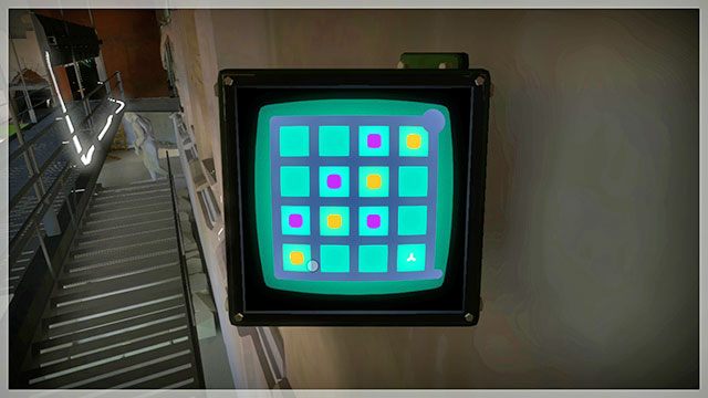 By znaleźć ostatnią łamigłówkę w budynku wróć do serii zagadek na metalowej platformie - Kamieniołom - Solucja The Witness - The Witness - poradnik do gry
