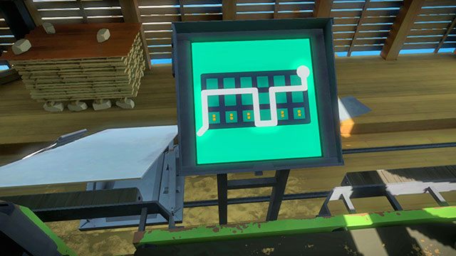 Po rozwiązaniu zagadek podejdź do kolejnego panelu - Kamieniołom - Solucja The Witness - The Witness - poradnik do gry