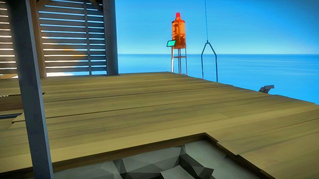 Wchodząc na górę zwróć uwagę na panel po lewej - Kamieniołom - Solucja The Witness - The Witness - poradnik do gry