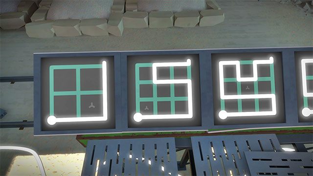 Pierwszy budynek, zestaw zagadek treningowych, trzy pierwsze - Rozwiązania zagadek | Kamieniołom - The Witness - poradnik do gry