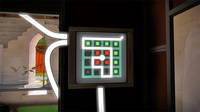 Pierwszy budynek, łamigłówka odblokowująca panel lasera - Rozwiązania zagadek | Kamieniołom - The Witness - poradnik do gry