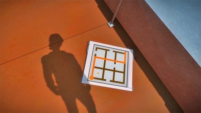 Pierwszy budynek, łamigłówka ze strzałką na dachu - Rozwiązania zagadek | Kamieniołom - The Witness - poradnik do gry