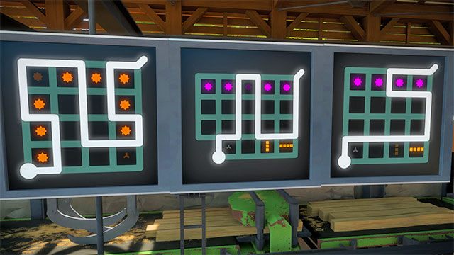 Drugi budynek, drugi zestaw łamigłówek na piętrze, dwie ostatnie - Rozwiązania zagadek | Kamieniołom - The Witness - poradnik do gry