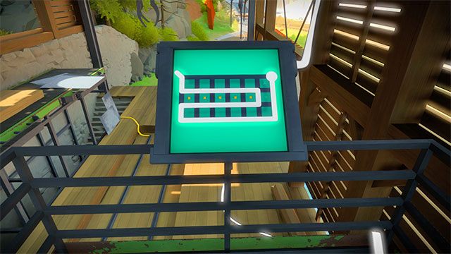 Drugi budynek, panel kontrolujący chwytak - Rozwiązania zagadek | Kamieniołom - The Witness - poradnik do gry