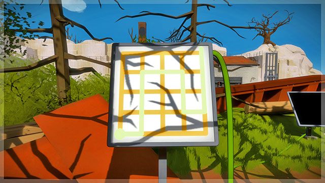 Las, pierwszy zestaw łamigłówek, pierwsza - Rozwiązania zagadek | Las - The Witness - poradnik do gry