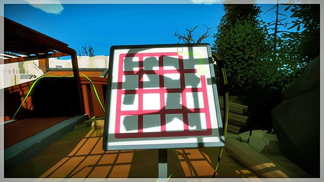 Las, drugi zestaw łamigłówek, czwarta - Rozwiązania zagadek | Las - The Witness - poradnik do gry