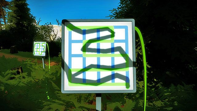 Las, trzeci zestaw łamigłówek, druga - Rozwiązania zagadek | Las - The Witness - poradnik do gry