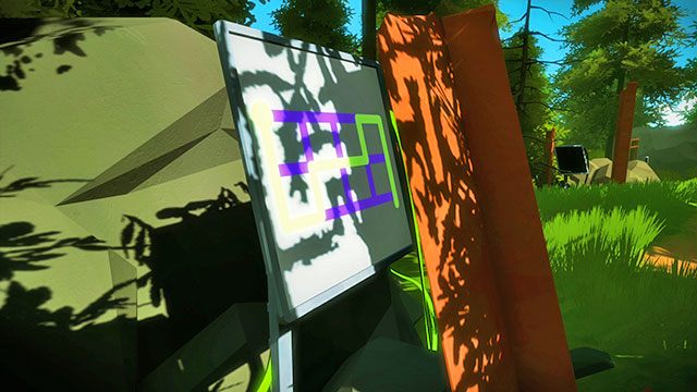 Las, czwarty zestaw łamigłówek, pierwsza - Rozwiązania zagadek | Las - The Witness - poradnik do gry