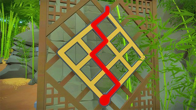 Dżungla, tylne wejście do kapliczki - Rozwiązania zagadek | Dżungla - The Witness - poradnik do gry