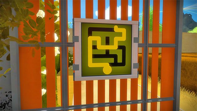 Zamek, pierwszy zestaw labiryntów, pierwszy panel - Rozwiązania zagadek | Zamek - The Witness - poradnik do gry