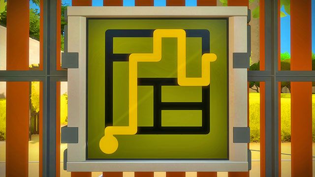 Zamek, pierwszy zestaw labiryntów, trzeci panel - Rozwiązania zagadek | Zamek - The Witness - poradnik do gry