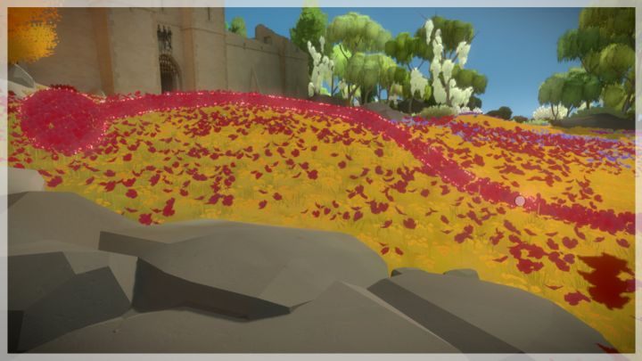 Ten z kolei wymaga odpowiedniego podejścia do czerwonych - Zamek - Sekrety i znajdźki The Witness - The Witness - poradnik do gry