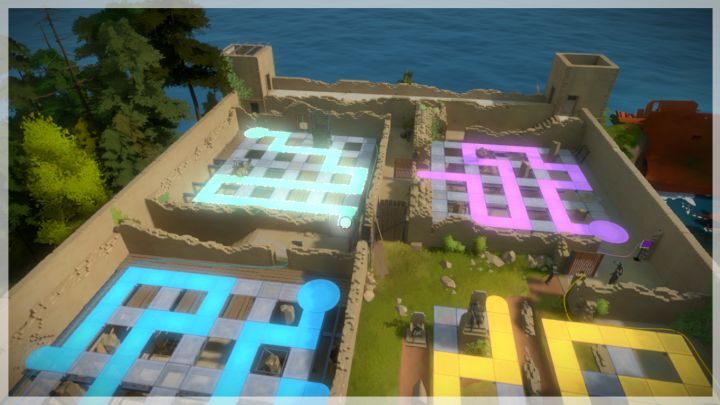 Kolejne rozwiązanie znajduje się w następnej ćwiartce - Zamek - Sekrety i znajdźki The Witness - The Witness - poradnik do gry