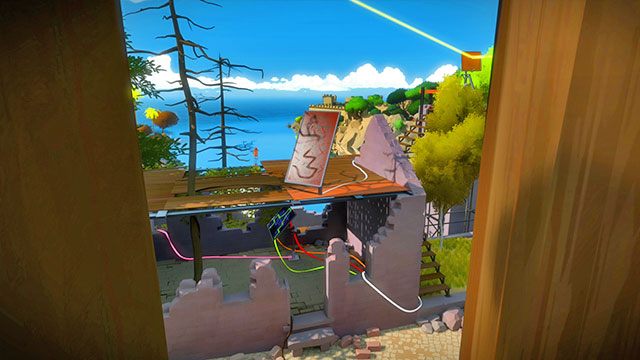 Będąc na tym samym dachu spójrz na lewo od łamigłówek - Miasteczko - Solucja The Witness - The Witness - poradnik do gry