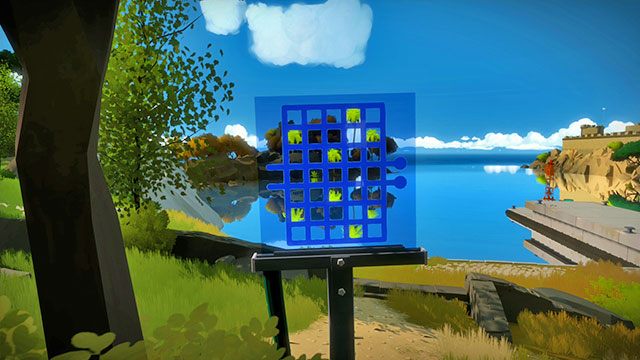 By ją rozwiązać musisz dopasować dwa promienie do otoczenia - Miasteczko - Solucja The Witness - The Witness - poradnik do gry