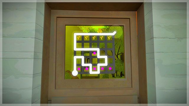 Zagadka na żółtych drzwiach - Rozwiązania zagadek | Miasteczko - The Witness - poradnik do gry