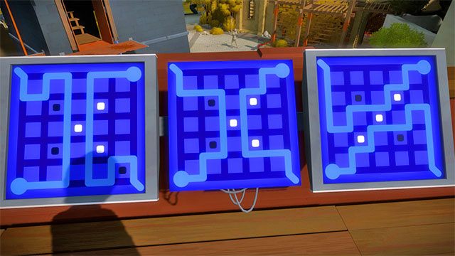 Drugi zestaw łamigłówek, trzy pierwsze - Rozwiązania zagadek | Miasteczko - The Witness - poradnik do gry