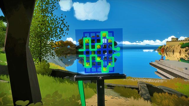 Trzeci zestaw łamigłówek, pierwsza - Rozwiązania zagadek | Miasteczko - The Witness - poradnik do gry