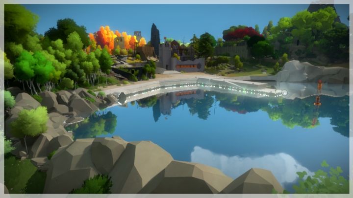 Pierwsza zagadka dostępna jest w okolicach fortu - Miasteczko - Sekrety i znajdźki - The Witness - poradnik do gry