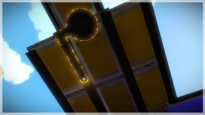 Za pomocą wysunięcia pomostu o jedno pole, pod spodem ukaże się wzór do rozwiązania - Miasteczko - Sekrety i znajdźki - The Witness - poradnik do gry