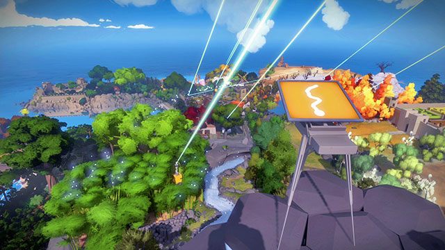 Będąc na szczycie uruchom panel - Góra - Solucja The Witness - The Witness - poradnik do gry