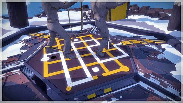 Szczyt góry, drugi zamek - Góra 1 - Rozwiązania zagadek The Witness - The Witness - poradnik do gry