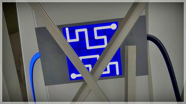 Pokój po lewej, trzecia łamigłówka - Góra 1 - Rozwiązania zagadek The Witness - The Witness - poradnik do gry