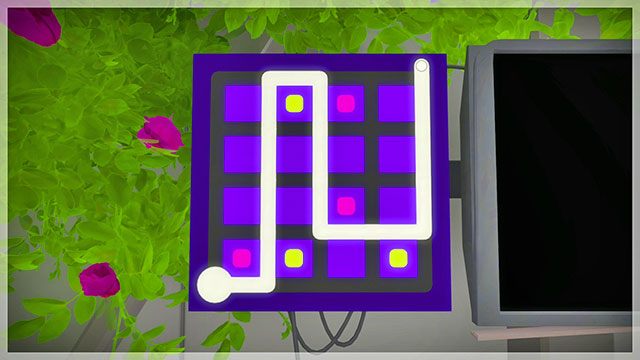 Drugi poziom, pierwszy zestaw łamigłówek, pierwsza - Góra 2 - Rozwiązania zagadek The Witness - The Witness - poradnik do gry