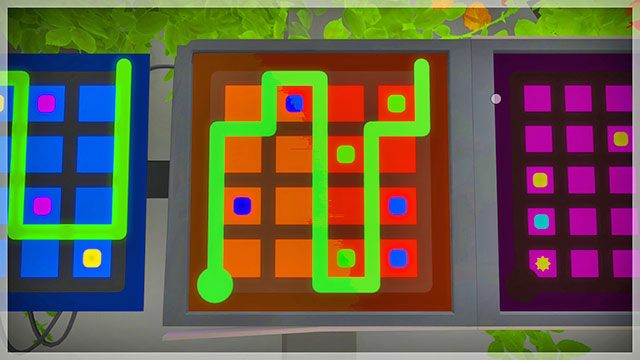 Drugi poziom, pierwszy zestaw łamigłówek, druga - Góra 2 - Rozwiązania zagadek The Witness - The Witness - poradnik do gry