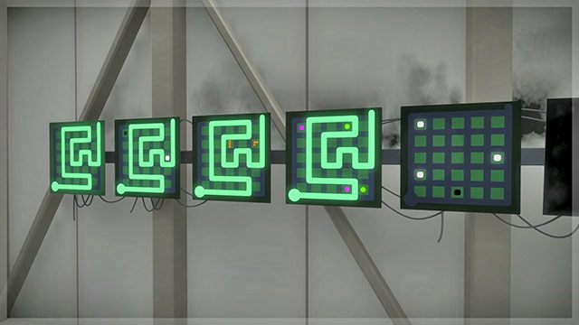 Drugi poziom, drugi zestaw łamigłówek, czwarta - Góra 2 - Rozwiązania zagadek The Witness - The Witness - poradnik do gry