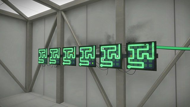 Drugi poziom, drugi zestaw łamigłówek, szósta - Góra 2 - Rozwiązania zagadek The Witness - The Witness - poradnik do gry