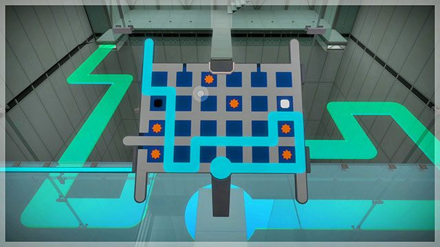 Drugi poziom, pierwszy panel kontrolny, pierwsze ustawienie - Góra 2 - Rozwiązania zagadek The Witness - The Witness - poradnik do gry