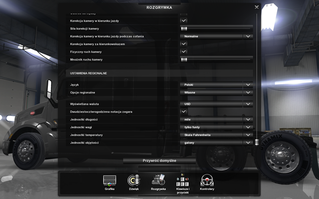 Ustalasz tutaj m - Ustawienia w American Truck Simulator | Konfiguracja gry - American Truck Simulator - poradnik do gry