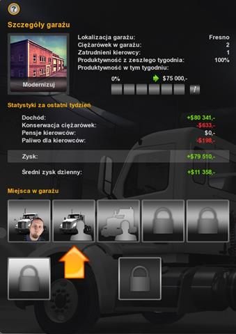 Kupione ciężarówki nie mogą bezczynnie stać w garażu - Właściciel wieloosobowej firmy w American Truck Simulator | Kariera - American Truck Simulator - poradnik do gry