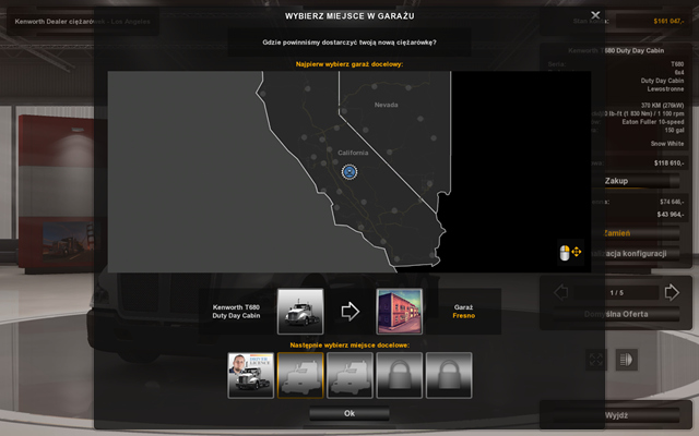 Nie warto by nowo utworzone puste miejsca w garażu takimi pozostały - niech na siebie zarobią, zakup kolejne ciężarówki dla pracowników - Właściciel wieloosobowej firmy w American Truck Simulator | Kariera - American Truck Simulator - poradnik do gry
