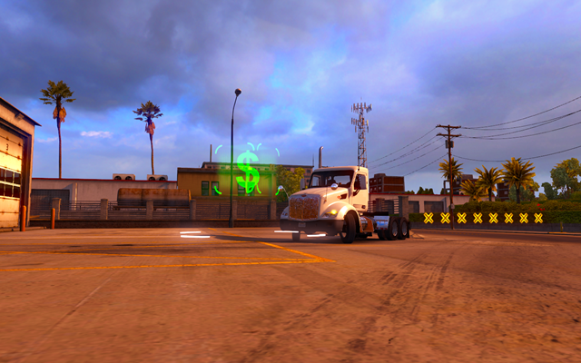 Przemierzając amerykańskie miasta w niektórych z nich znajdziesz pusty mały garaż, który możesz zakupić - Modernizacja i kupno garażu w American Truck Simulator | Garaż - American Truck Simulator - poradnik do gry