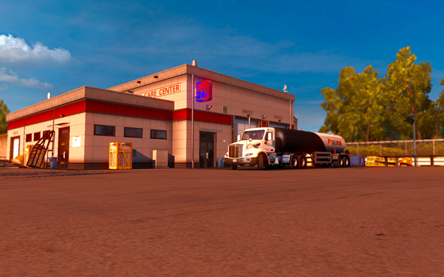 W mgnieniu oka znajdziesz się w serwisie - Wypadek i wezwanie pomocy drogowej | Przemierzanie Stanów ciężarówką - American Truck Simulator - poradnik do gry