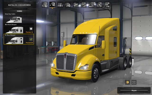 Modyfikacja kabiny nie ma wpływu na osiągi pojazdu - Naprawa i modyfikacje ciężarówki | Przemierzanie Stanów ciężarówką - American Truck Simulator - poradnik do gry