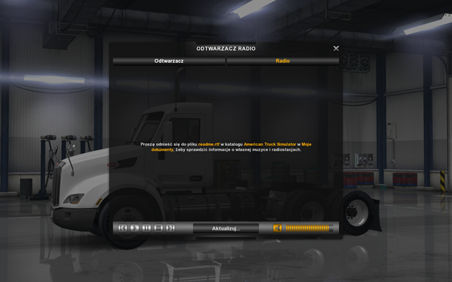 Natomiast aby słuchać rozgłośni radiowych należy wybrać jedną z dostępnych stacji ewentualnie zmodyfikować plik live_streams - Radio oraz odtwarzacz muzyki | Przemierzanie Stanów ciężarówką - American Truck Simulator - poradnik do gry