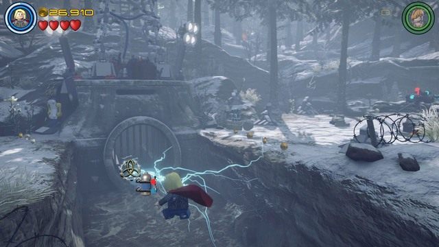 Pierwszy minizestaw zdobędziesz przed przeskoczeniem przez kanał - Minizestawy | Konstruktywna DeStrukcja - sekrety | LEGO Marvels Avengers - LEGO Marvels Avengers - poradnik do gry