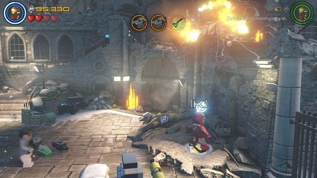 Dziewiąty minizestaw otrzymasz po przeskanowaniu pokazanego miejsca na obrazku - Minizestawy | Konstruktywna DeStrukcja - sekrety | LEGO Marvels Avengers - LEGO Marvels Avengers - poradnik do gry