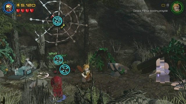 Siódmy minizestaw otrzymasz w momencie zniszczenia pięciu pajęczyn - Minizestawy | Kino plenerowe - sekrety | LEGO Marvels Avengers - LEGO Marvels Avengers - poradnik do gry