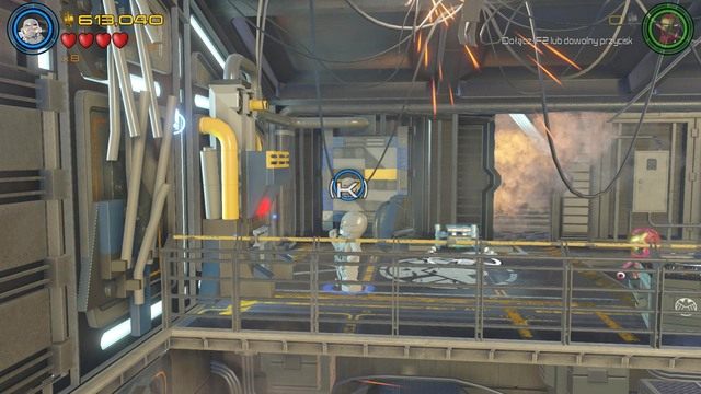 Zamiast udawać się w prawo, skręć w lewo podczas akcji poza Hellicarrierem - Minizestawy | Chaos na Hellicarrierze - sekrety | LEGO Marvels Avengers - LEGO Marvels Avengers - poradnik do gry